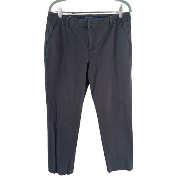 Tommy Hilfiger Madison Charcoal Gray Stretch Slim Preppy Career Pants Sz 10 - Picture 4 of 11